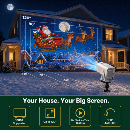 Christmas House Projector